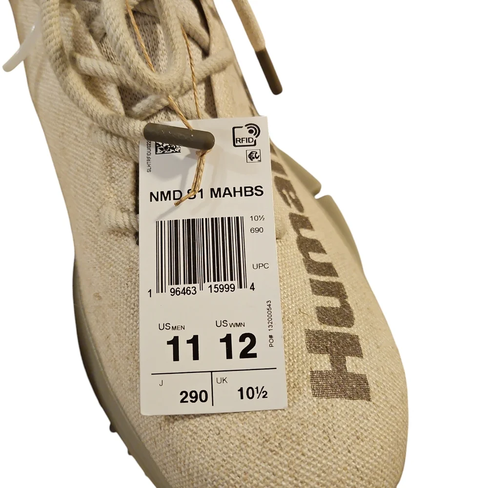 Adidas NMD S1 MAHBS Pharrell Humanrace Beige/Brown/Tan Sneakers - Picture 5 of 9